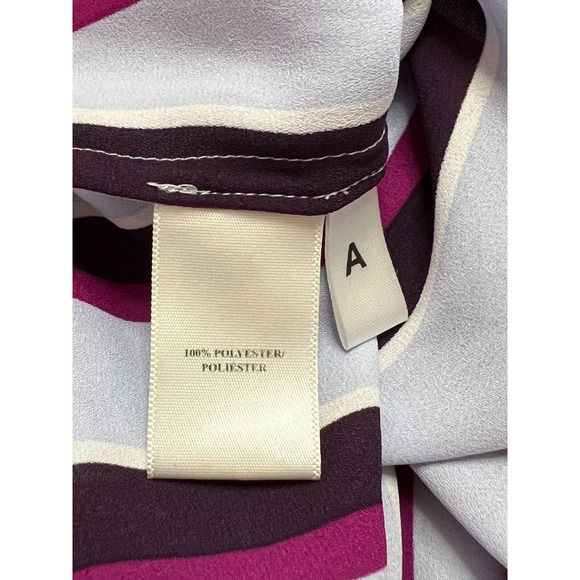 Ann Taylor Women's Blouse Size S Petite Striped V-Neck L/S Pockets Career Work - Picture 9 of 16